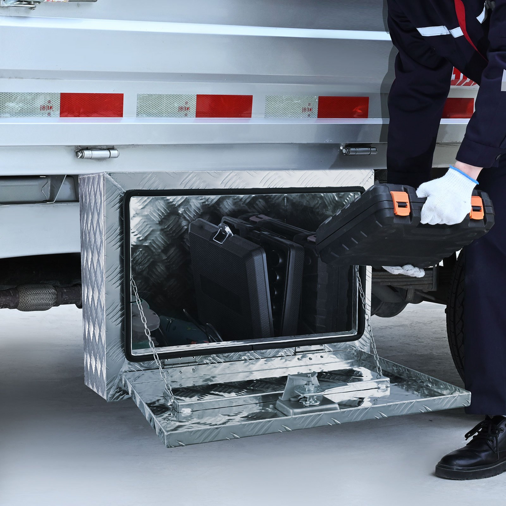 VEVOR Caja de almacenamiento para debajo de la carrocería de camión 24" × 14" × 16"