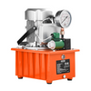 Bomba hidráulica eléctrica VEVOR, 10000 PSI, 750 W, 110 V, capacidad de 488 in³/8 L, válvula solenoide de acción simple, unidad de paquete de energía de bomba hidráulica accionada eléctricamente con interruptor de pedal