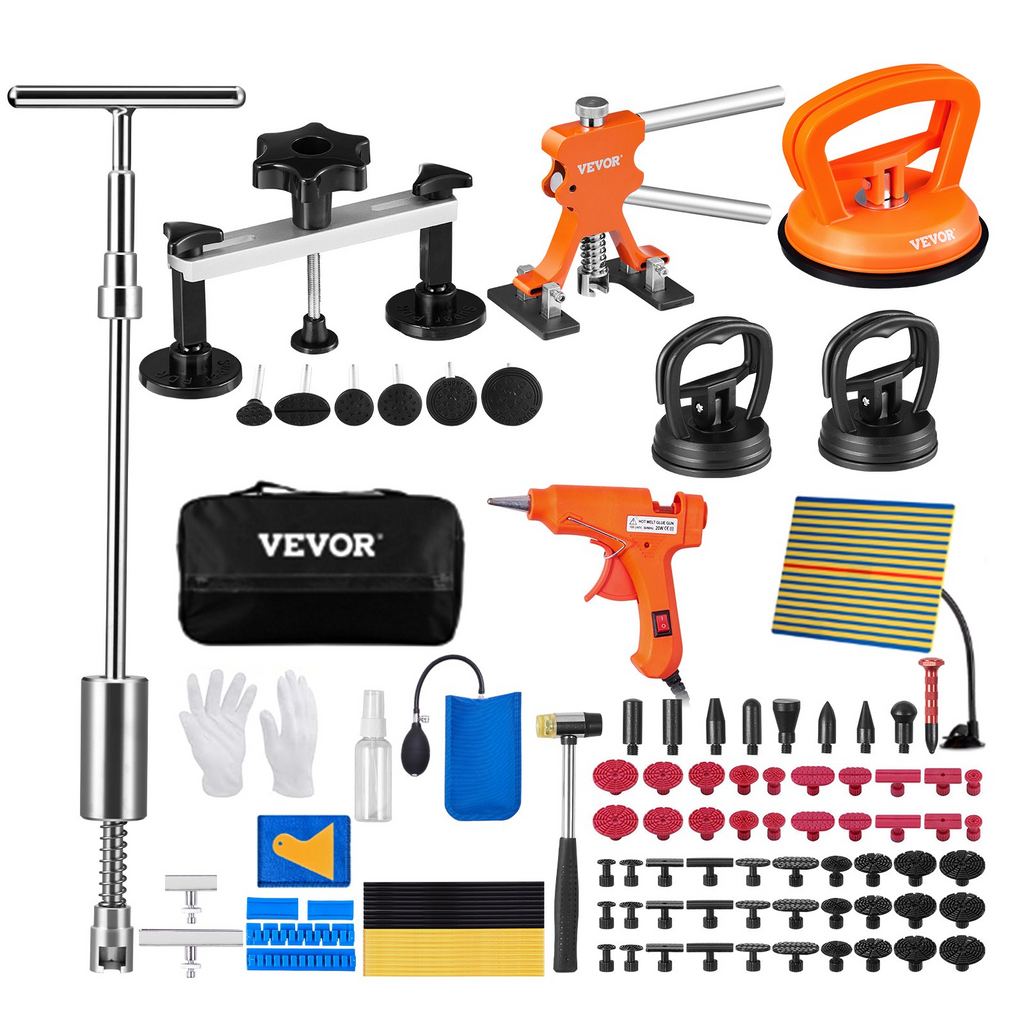 VEVOR - Kit de reparación para quitar abolladuras de carrocería de coche, herramienta elevadora de puentes, eliminador de granizo sin pintura