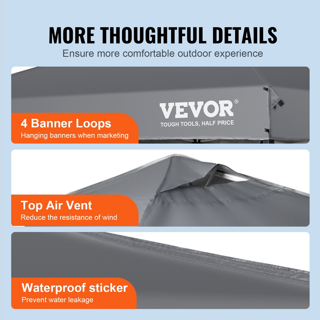 VEVOR Carpa plegable de 10 x 10 pies