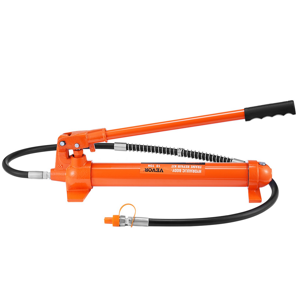 Kit de potencia portátil de 10 toneladas cilindro hidráulico con bomba de 4,6 pies/1,4 m (22 046 libras)