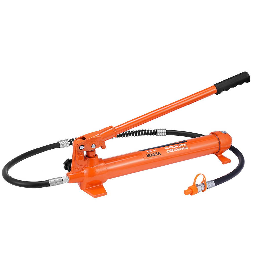 Kit de potencia portátil de 10 toneladas cilindro hidráulico con bomba de 4,6 pies/1,4 m (22 046 libras)