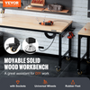 Banco de trabajo ajustable VEVOR 48" de largo x 24" de ancho alturas de 28 a 39,5" y capacidad de carga de 2000 libras