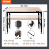 Banco de trabajo ajustable VEVOR 48" de largo x 24" de ancho alturas de 28 a 39,5" y capacidad de carga de 2000 libras