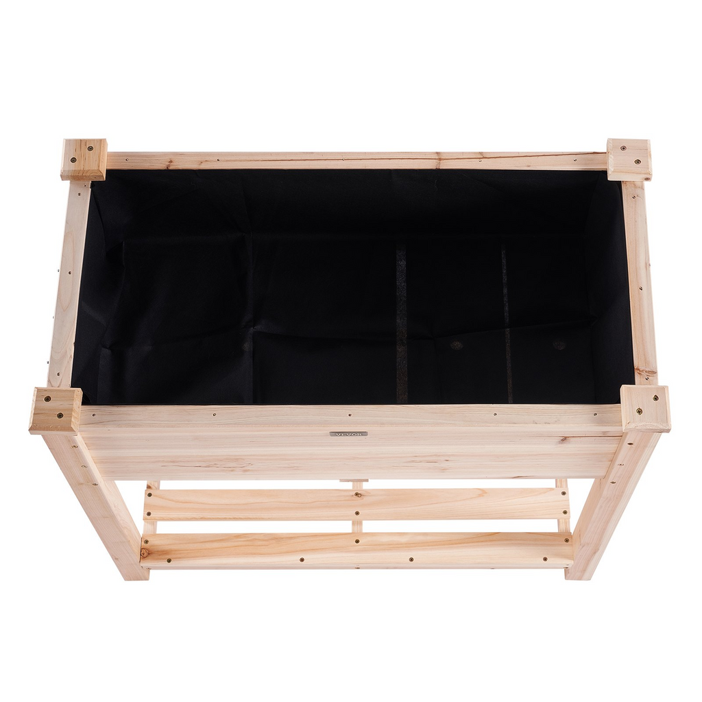 VEVOR - Macetero elevado de madera para jardín 33,9 x 18,1 x 30 pulgadas