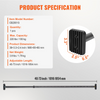 Barra de carga VEVOR de carga de acero resistente ajustable de 40" a 73" capacidad de 220 lb