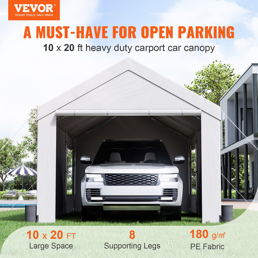VEVOR toldo para coche resistente de 10 x 20 pies