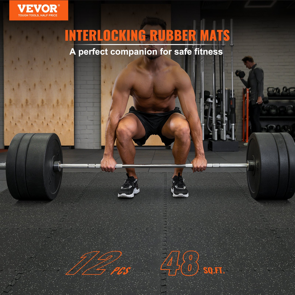 VEVOR - 12 alfombrillas de gimnasio de 1/2 pulgada de grosor 24" x 24" de espuma EVA