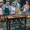 Plancha comercial VEVOR sobre carrito de 36" 4 quemadores - 60 000 BTU