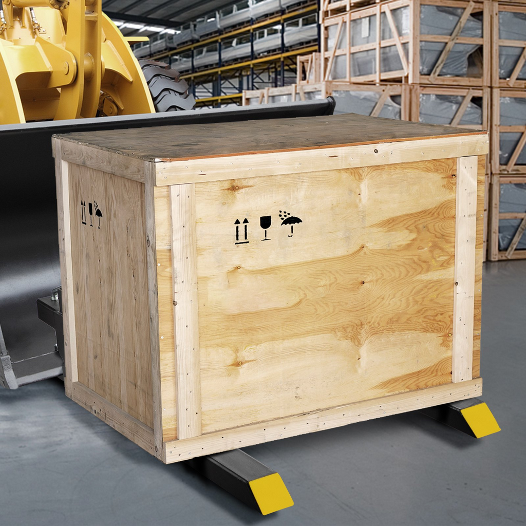 Horquillas para pallets VEVOR con abrazadera de 4000 lb servicio pesado de 60" de longitud total con barra estabilizadora ajustable