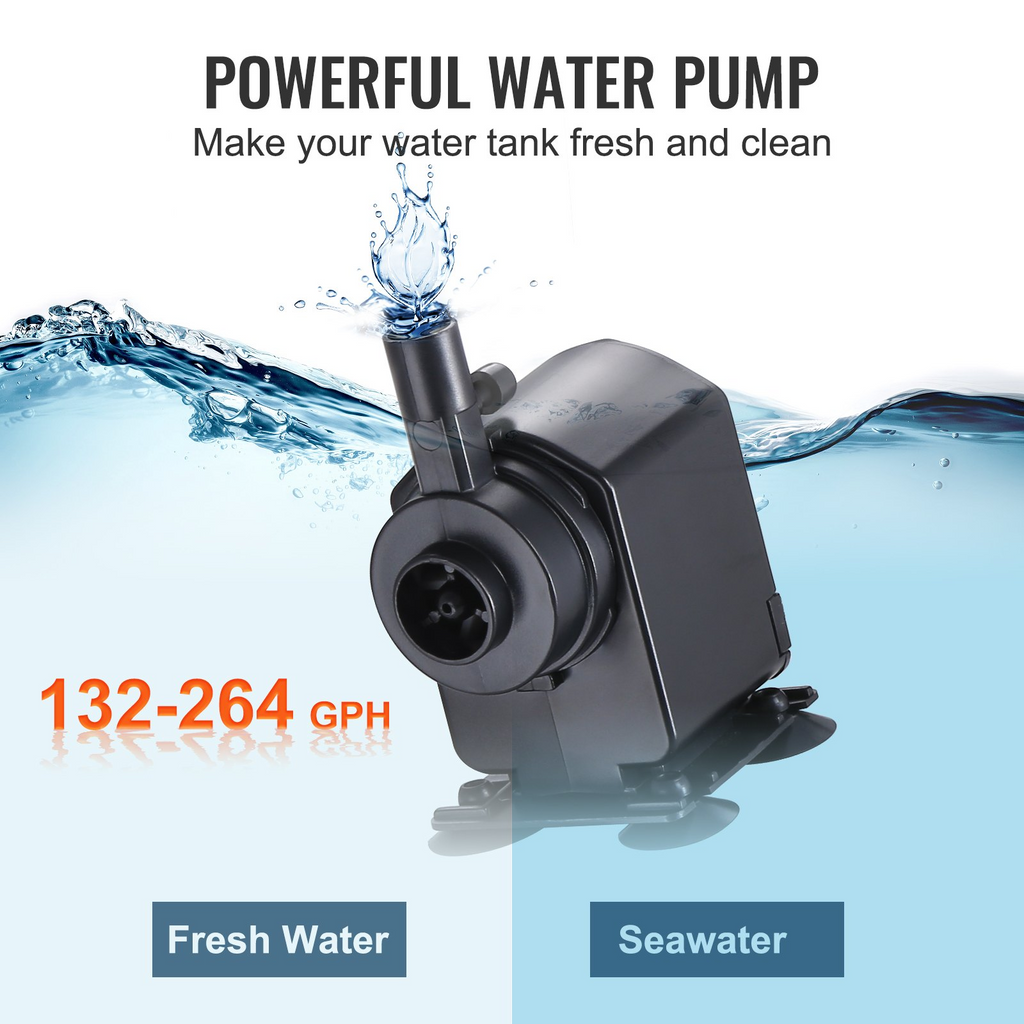 Enfriador de acuario VEVOR 52 galones 196 L enfriador de agua hidropónico de 1/10 HP