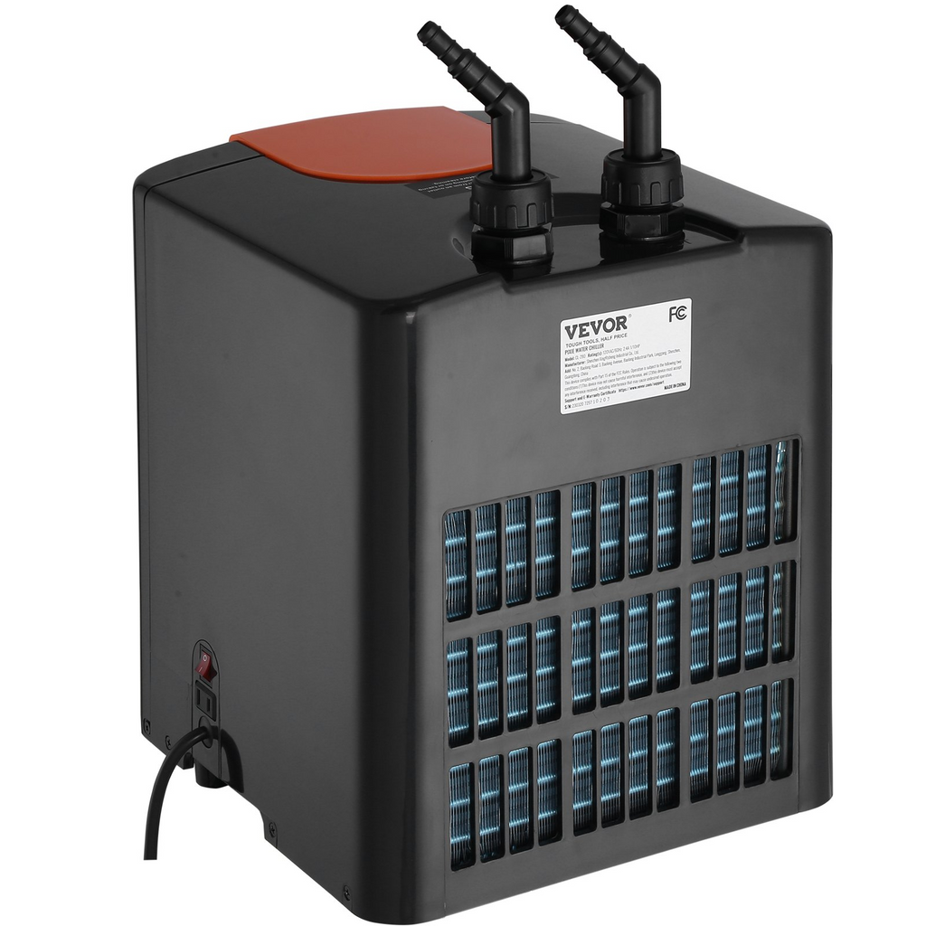 Enfriador de acuario VEVOR 52 galones 196 L enfriador de agua hidropónico de 1/10 HP