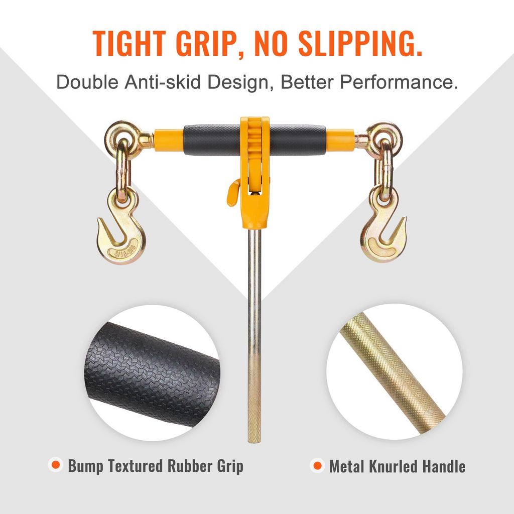 Tensor de cadena con trinquete de 3/8" a 1/2" límite de carga seguro de 12 000 lb
