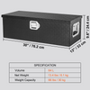 Caja de herramientas de aluminio resistente para caja de camión con placa de diamante con asa lateral y llaves de bloqueo