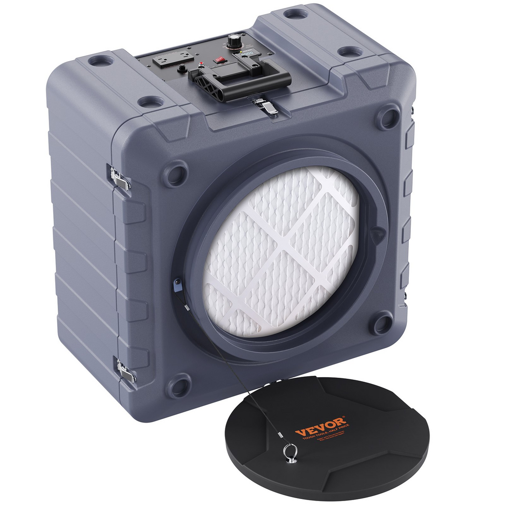 Purificador de aire VEVOR con filtración de 3 etapas apilable de 800 CFM con MERV10 carbón H13 HEPA
