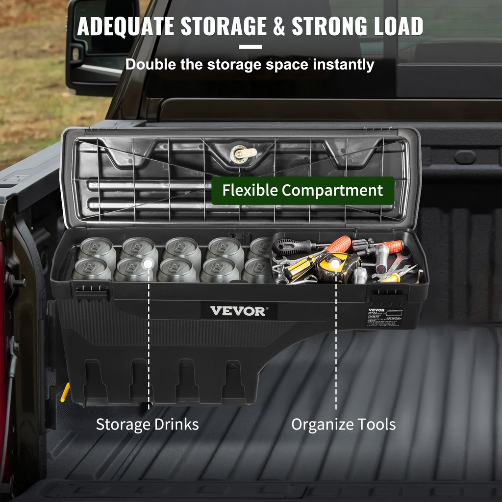 VEVOR Caja de almacenamiento para caja de camioneta