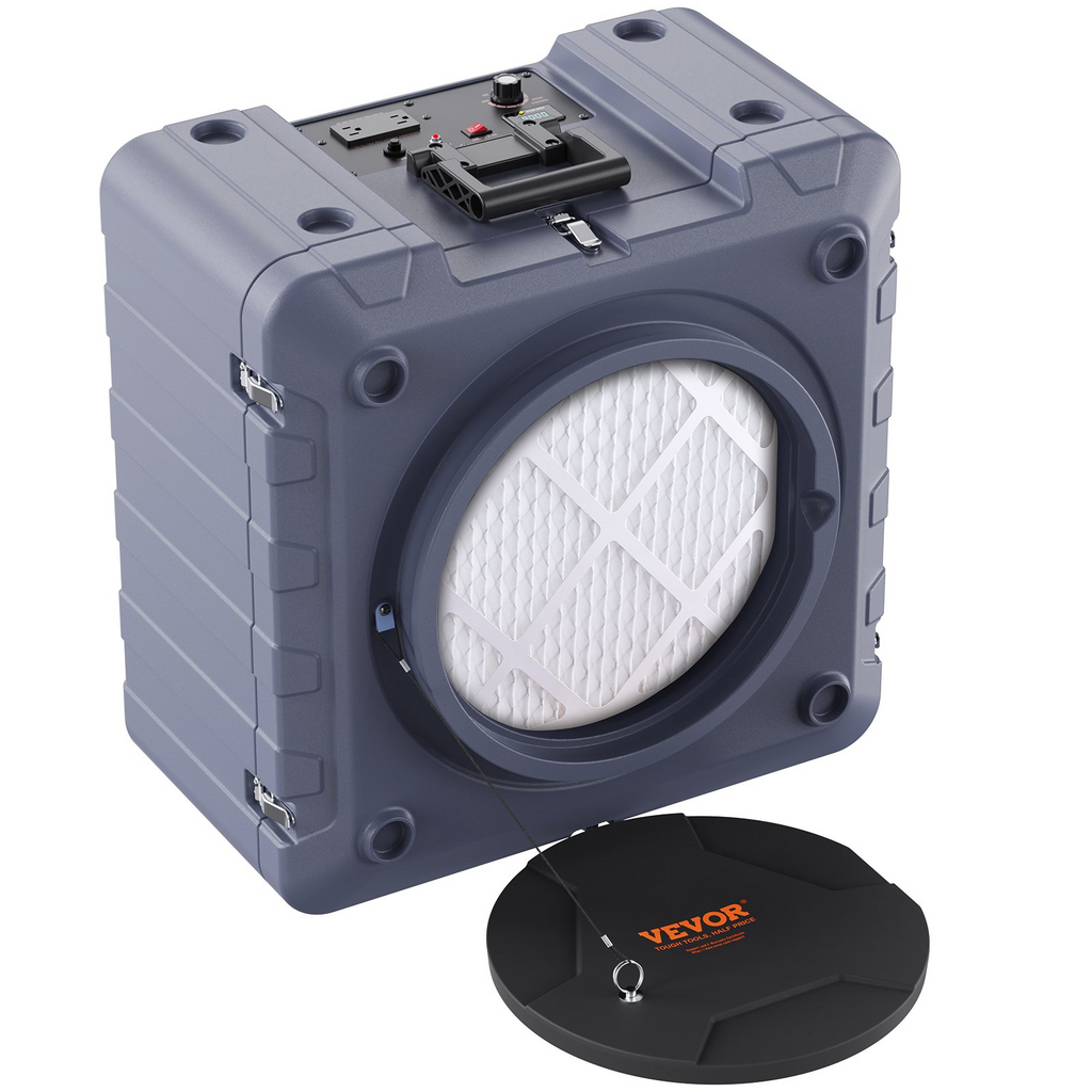 Purificador de aire VEVOR con filtración de 3 etapas de aire negativo apilable de 550 CFM