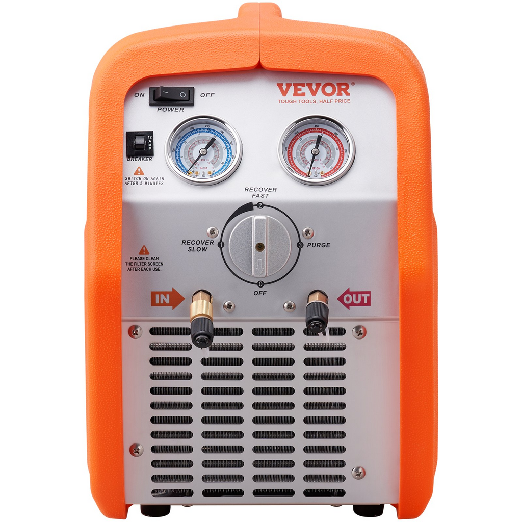 Máquina de recuperación de refrigerante VEVOR de 3/4 HP 120 V 60 Hz HVAC