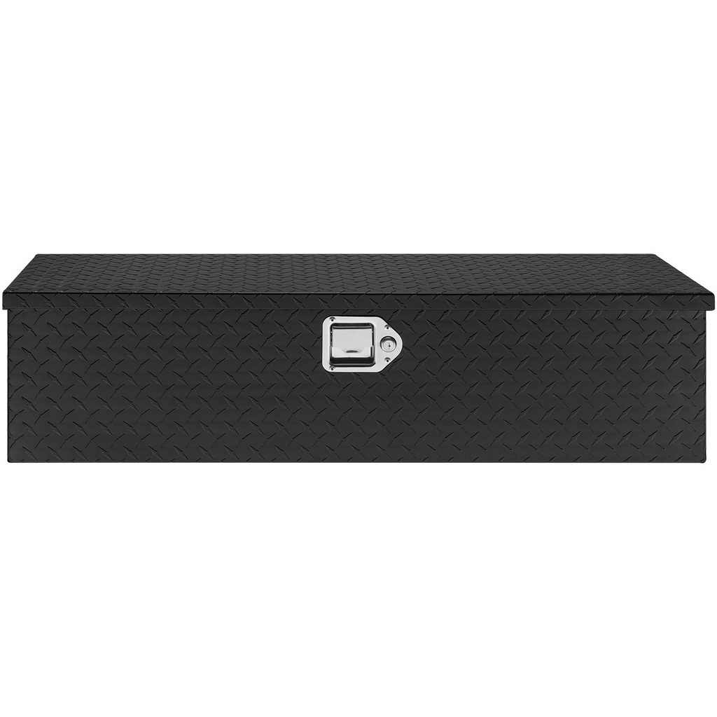 Caja de herramientas de aluminio resistente para caja de camión  remolque 39 x 13 x 10 pulgadas color negro