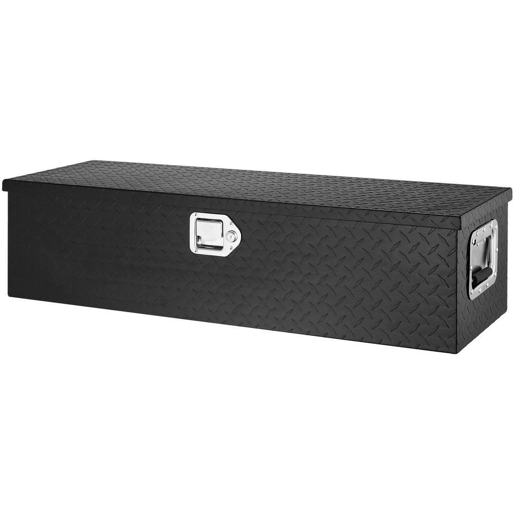 Caja de herramientas de aluminio resistente para caja de camión  remolque 39 x 13 x 10 pulgadas color negro