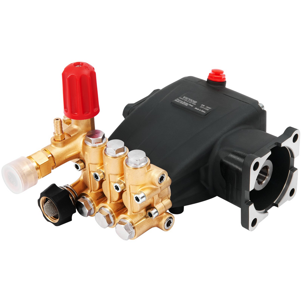 Bomba para hidrolavadora VEVOR émbolo triple horizontal con eje de 3/4" 3700 PSI 2,5 GPM