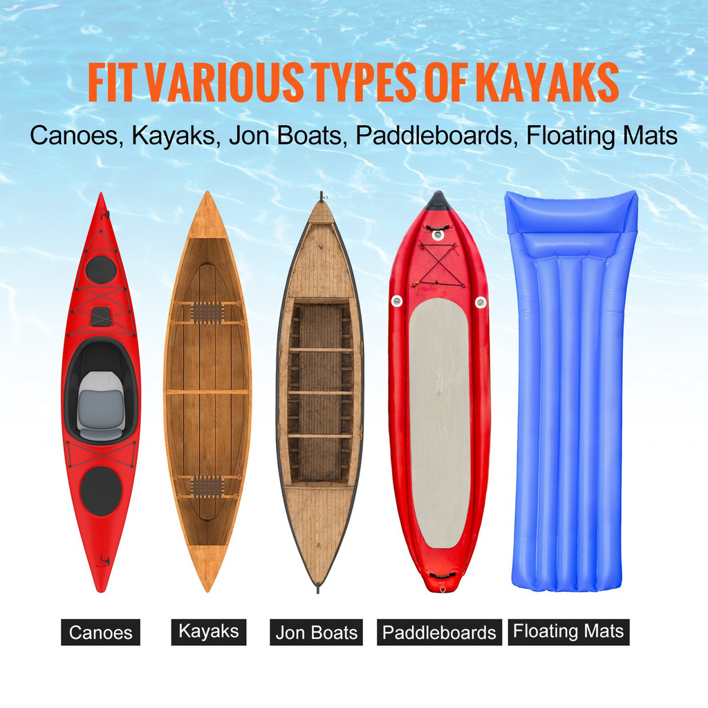 Carrito para kayak de alta resistencia de 12" ancho ajustable de 6,69 a 17,32" capacidad de peso de 350 lb