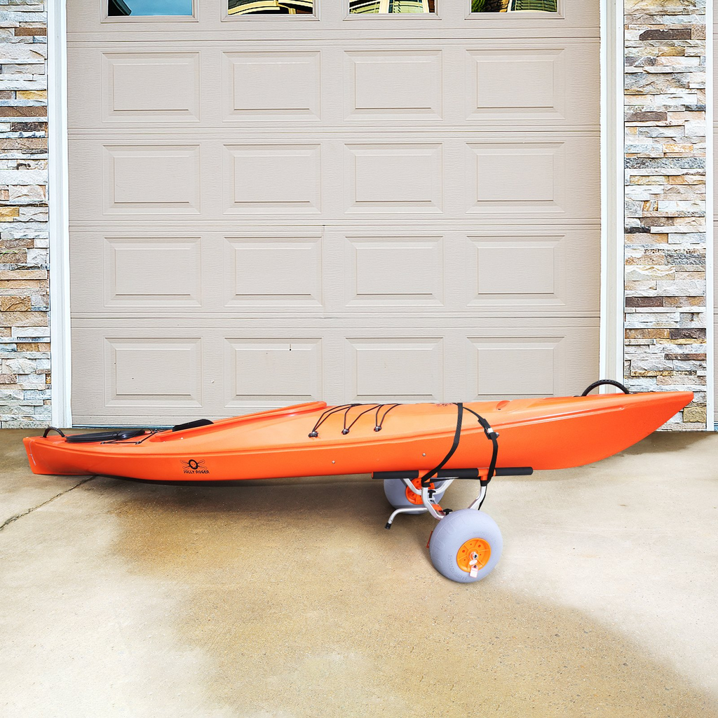 Carrito para kayak de alta resistencia de 12" ancho ajustable de 6,69 a 17,32" capacidad de peso de 350 lb