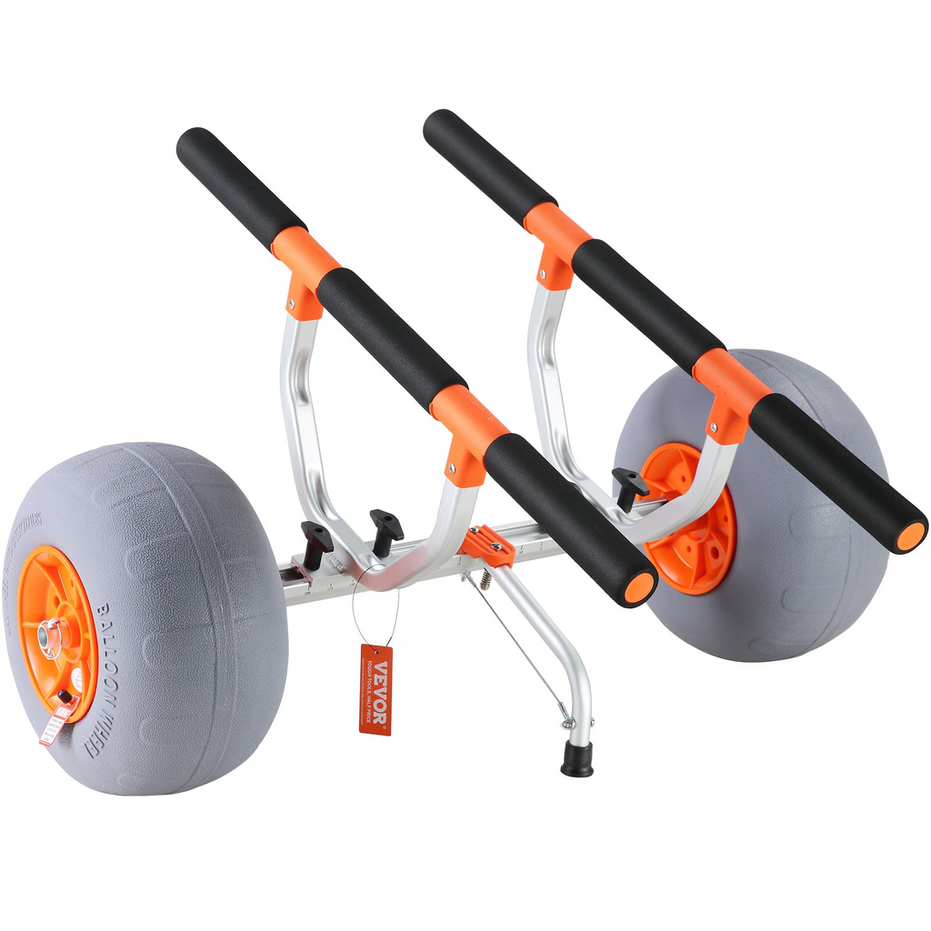 Carrito para kayak de alta resistencia de 12" ancho ajustable de 6,69 a 17,32" capacidad de peso de 350 lb