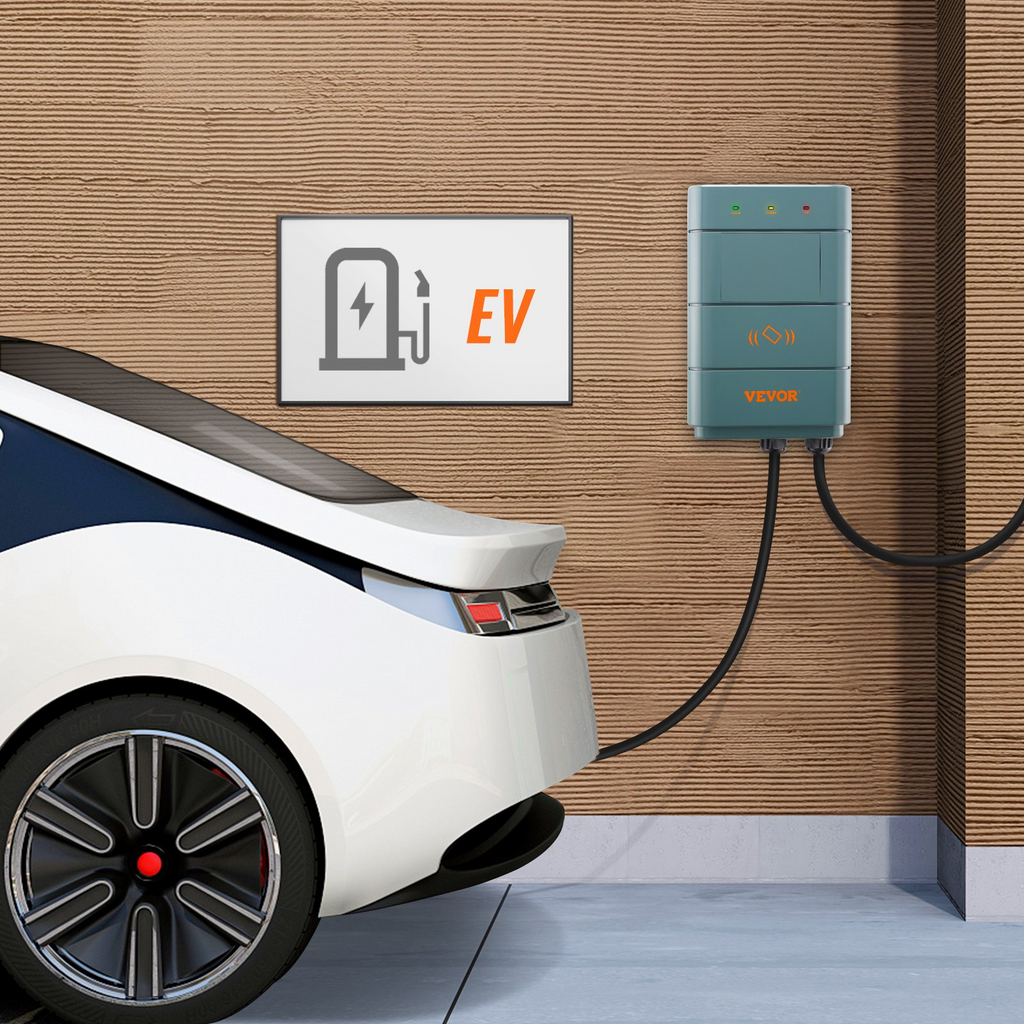 Estación de carga para vehículos eléctricos VEVOR de nivel 2 cargador doméstico de 40 A NEMA6-50