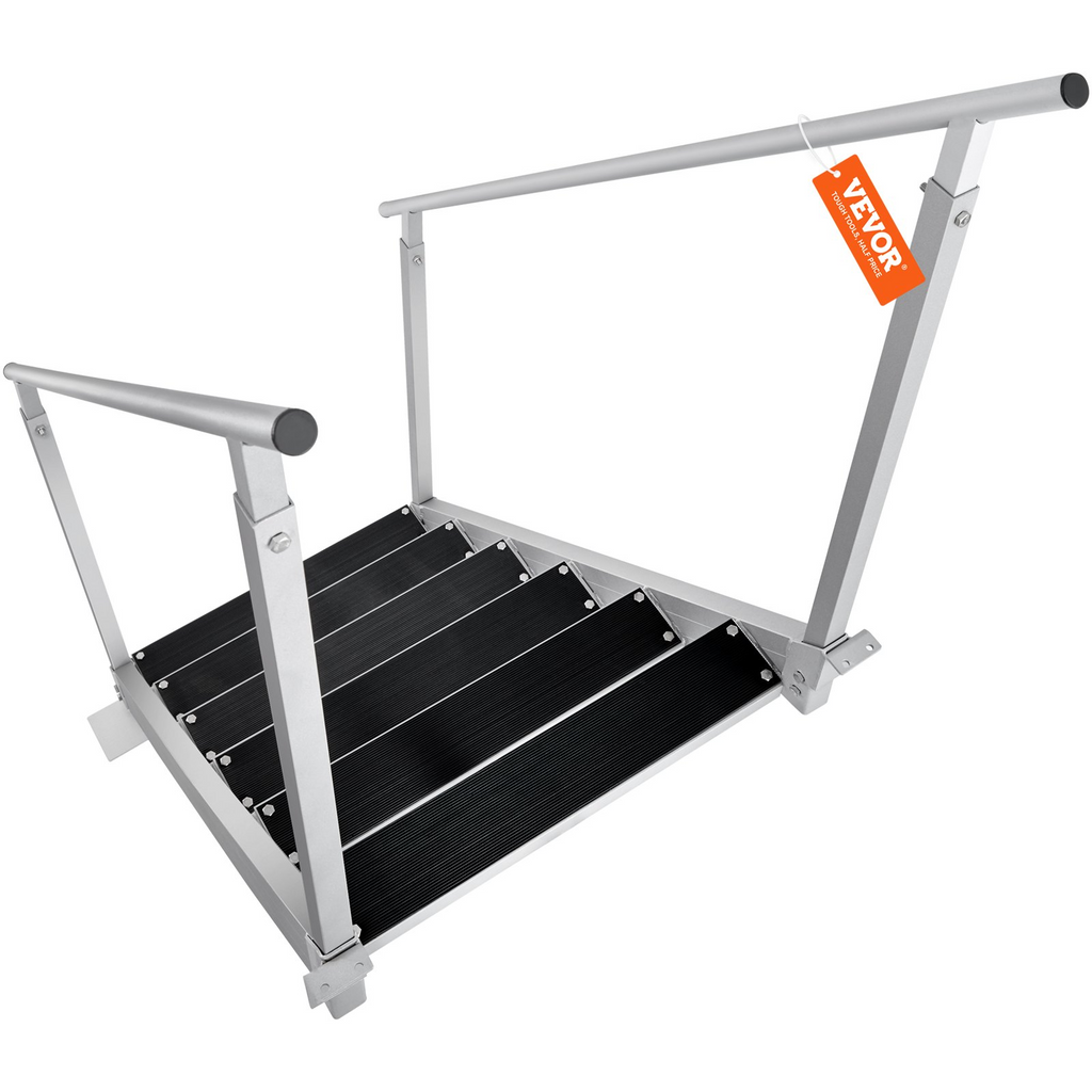 Escalera de muelle VEVOR altura ajustable de 43'' a 51'' capacidad de carga de 500 lb