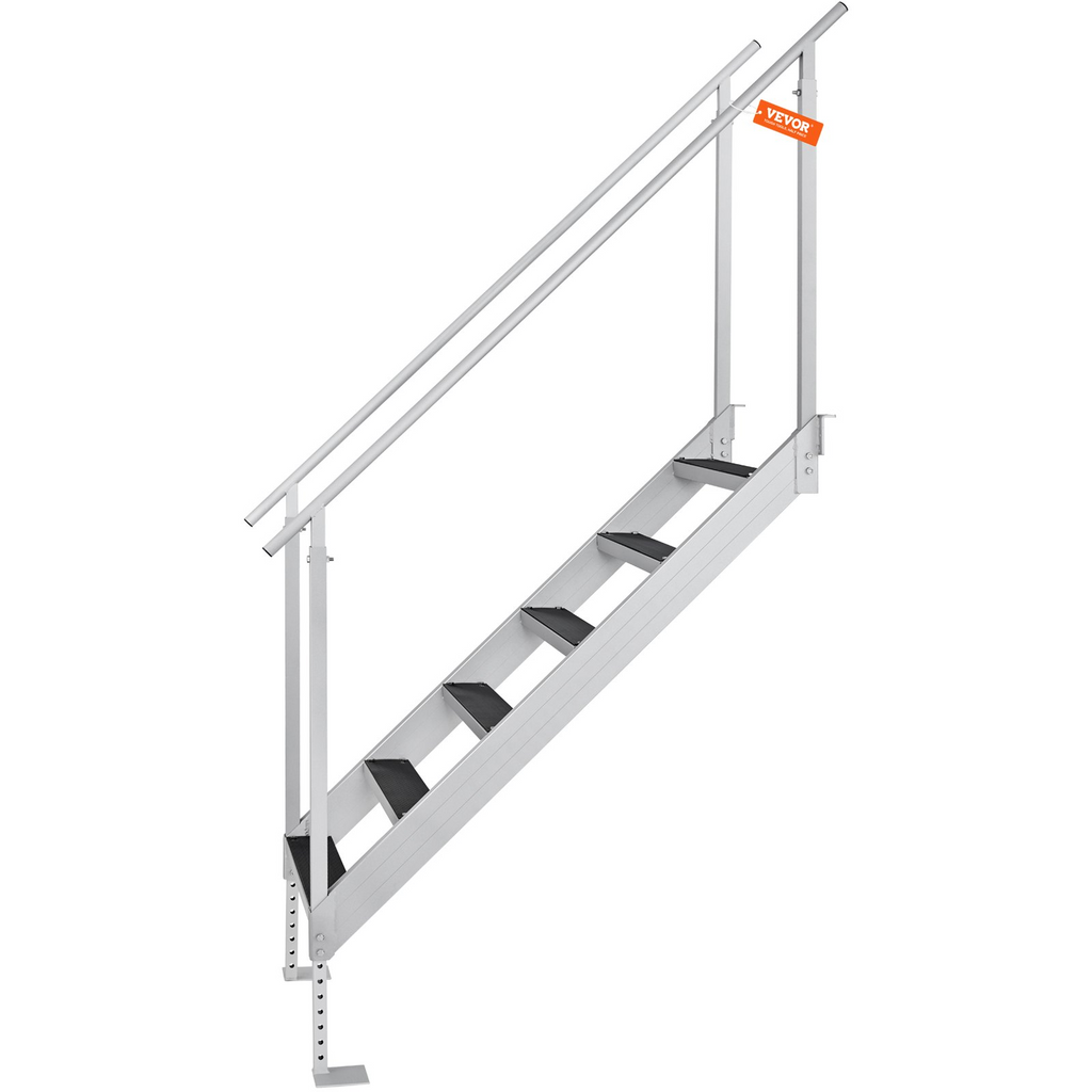 Escalera de muelle VEVOR altura ajustable de 43'' a 51'' capacidad de carga de 500 lb