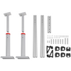 VEVOR - Portaequipajes para camión capacidad de 800 lb altura ajustable de 17 a 29 pulgadas