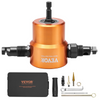 VEVOR Cortadora de chapa de doble cabezal accesorio de taladro de 360 grados con punzón y matriz adicionales