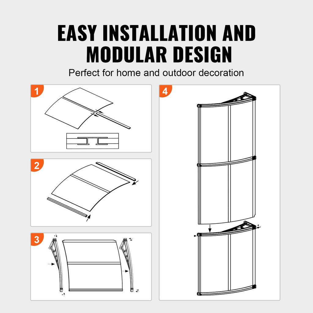 VEVOR Toldo para puerta de ventana de 40" x 80"