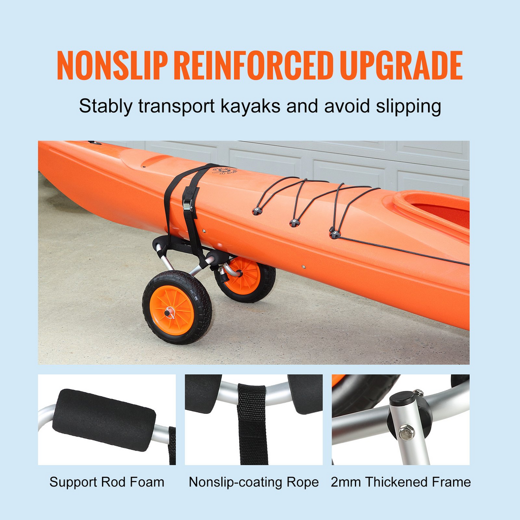 VEVOR - Carrito para kayak de alta resistencia capacidad de carga de 250 libras