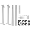 VEVOR - Portaequipajes para camión capacidad de 800 lb 71" x 31" de aluminio para escalera de camión con 8 abrazaderas en C sin perforación