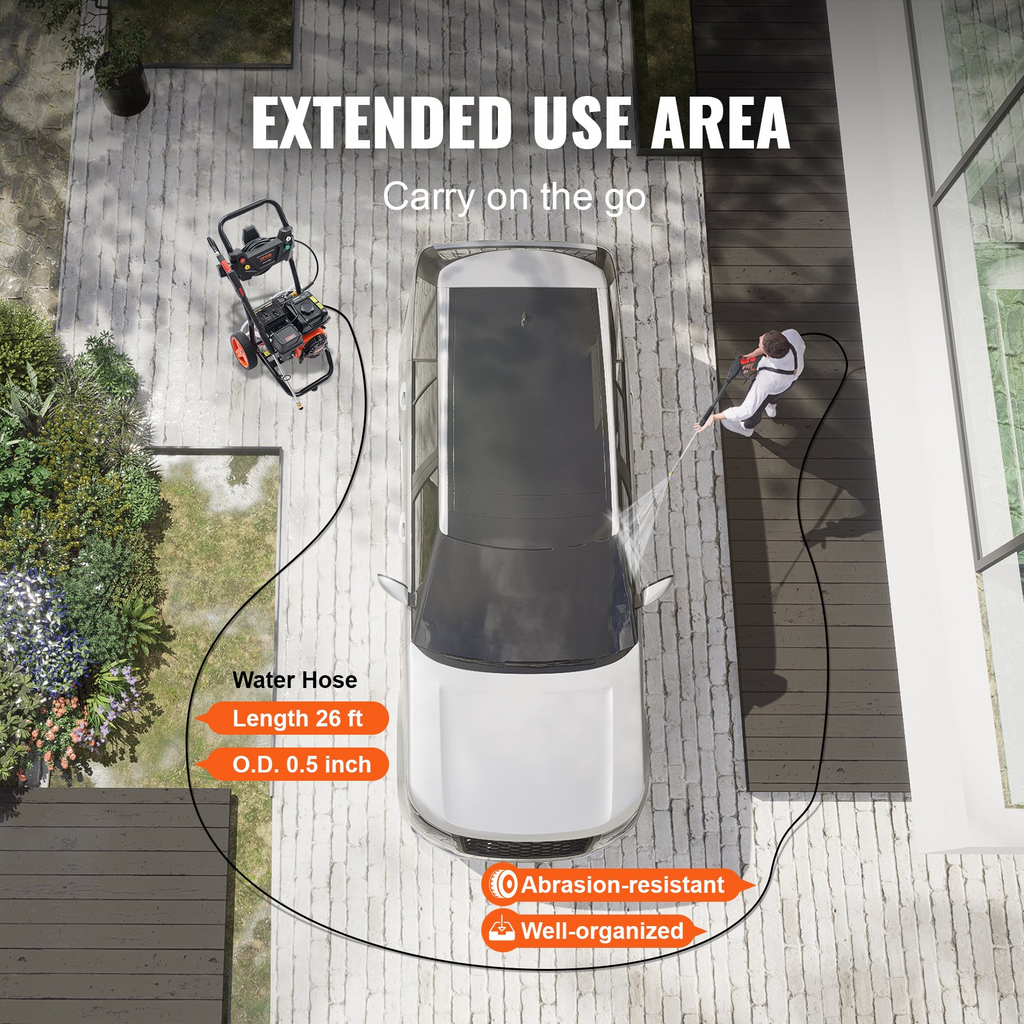 Hidrolavadora a gas VEVOR 3600 PSI 2,6 GPM