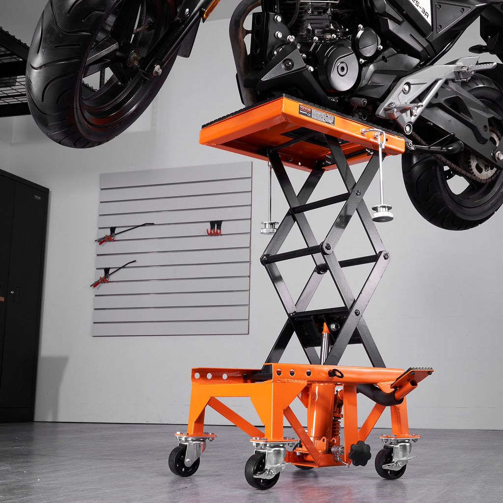 Mesa elevadora hidráulica para motocicletas VEVOR capacidad de 350 libras
