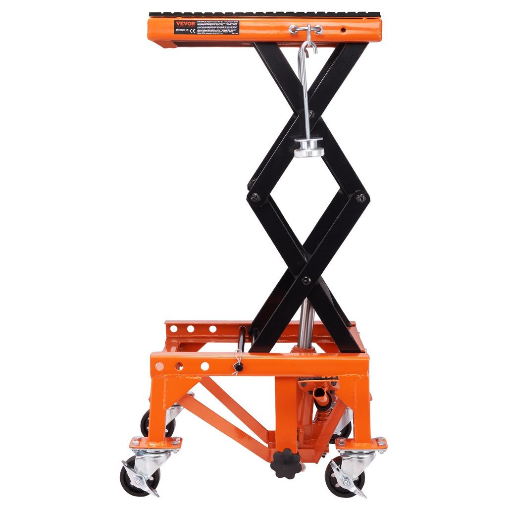 Mesa elevadora hidráulica para motocicletas VEVOR capacidad de 350 libras