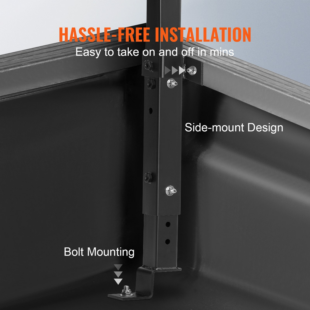 Portaequipajes extensible para camión de 19 a 34 pulgadas altura ajustable de 38,6 a 43,6 pulgadas capacidad de 250 libras