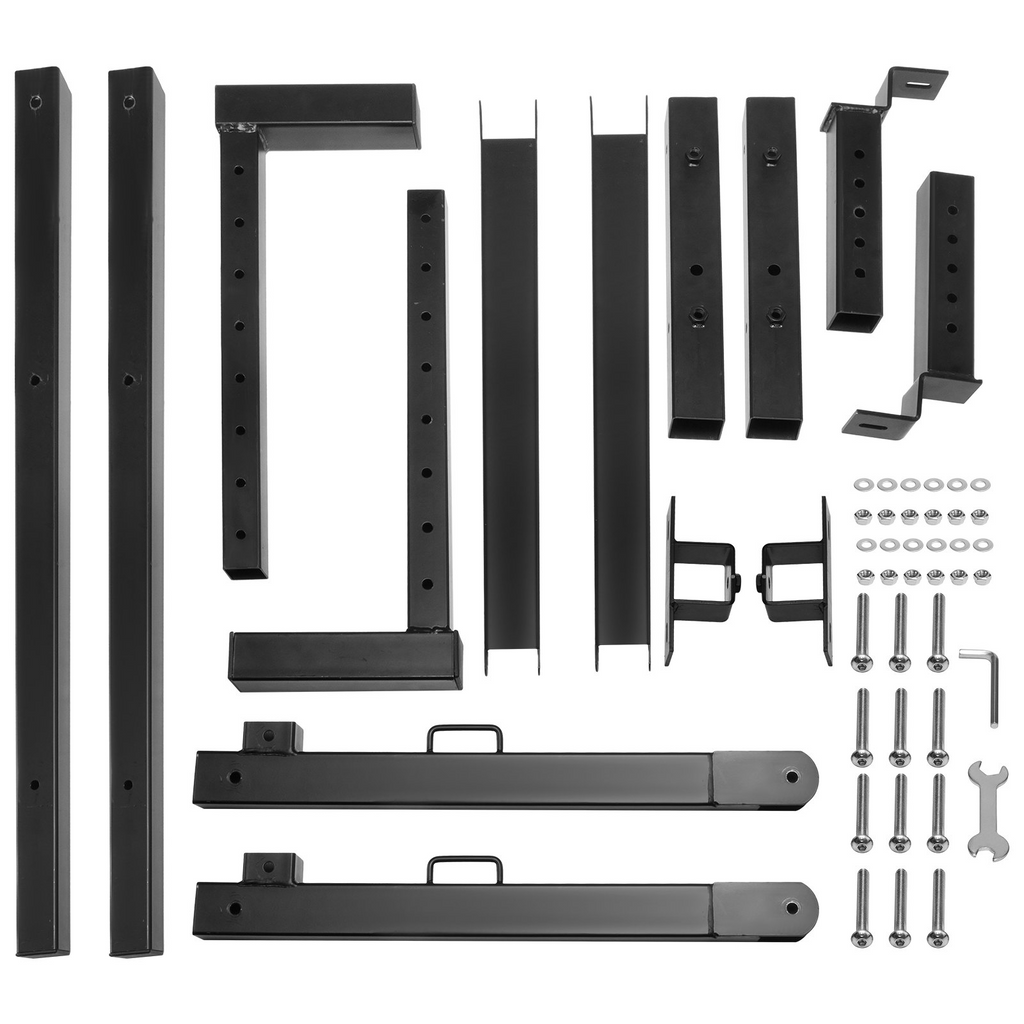 Portaequipajes extensible para camión de 19 a 34 pulgadas altura ajustable de 38,6 a 43,6 pulgadas capacidad de 250 libras