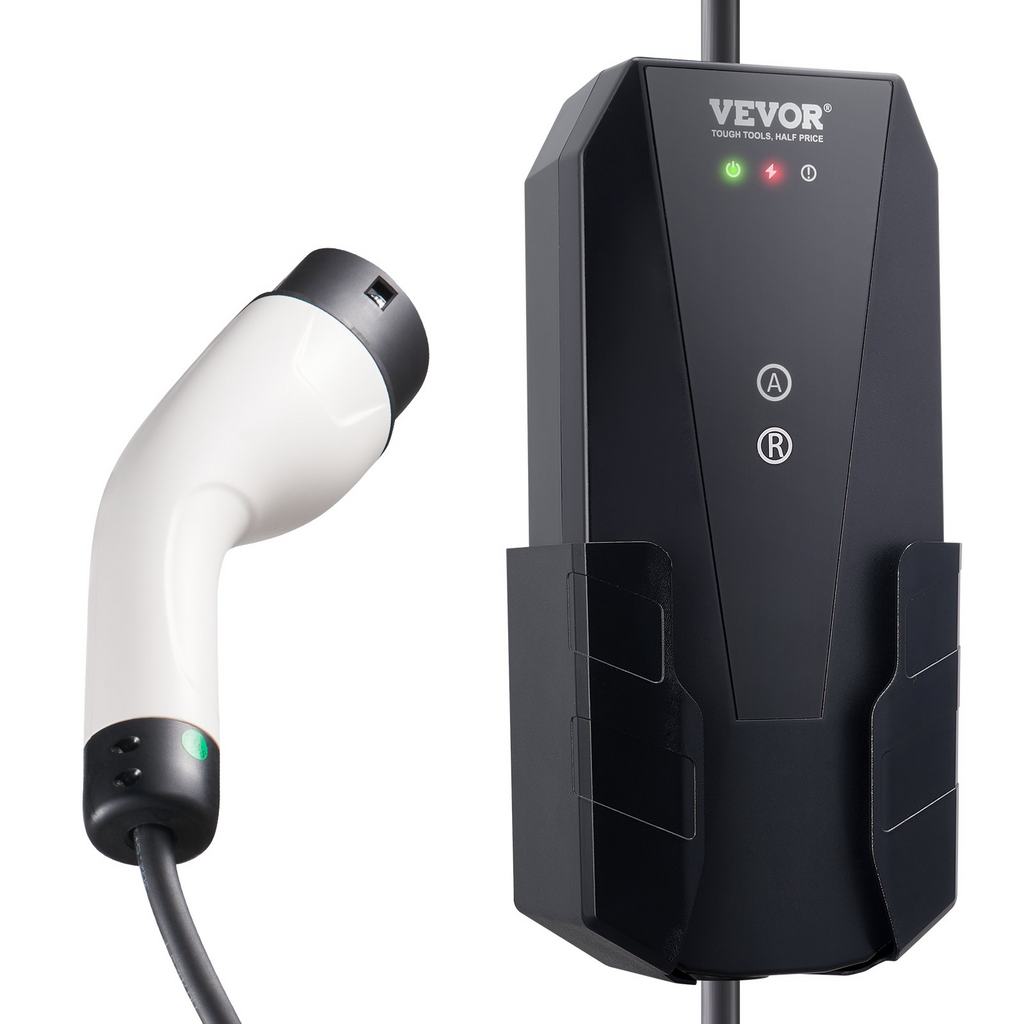 Cargador portátil para vehículos eléctricos VEVOR de nivel 1+2 16 A 120 V o 240 V