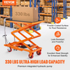 Mesa elevadora hidráulica VEVOR capacidad de 330 libras altura de elevación de 50"