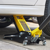 Gato de piso de carreras de acero y aluminio de perfil bajo de 1,5 toneladas VEVOR con bomba doble para elevación de automóviles