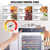 Deshidratador eléctrico de alimentos VEVOR de 800 W 10 bandejas de acero inoxidable