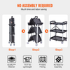 VEVOR  Carrito de servicio plegable para uso general 3 estantes 165 libras (25,62 x 15,43 x 32,76 pulgadas)