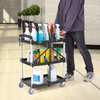 VEVOR  Carrito de servicio plegable para uso general 3 estantes 165 libras (25,62 x 15,43 x 32,76 pulgadas)