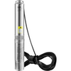 Bomba sumergible para pozos profundos VEVOR 1 HP 230 V/60 Hz caudal de 37 gpm altura de elevación de 207 pies con cable eléctrico de 33 pies IP68