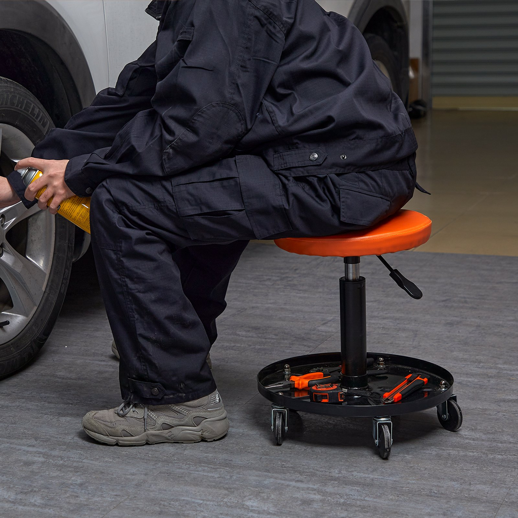 Taburete con asiento rodante ajustable para mecánico VEVOR