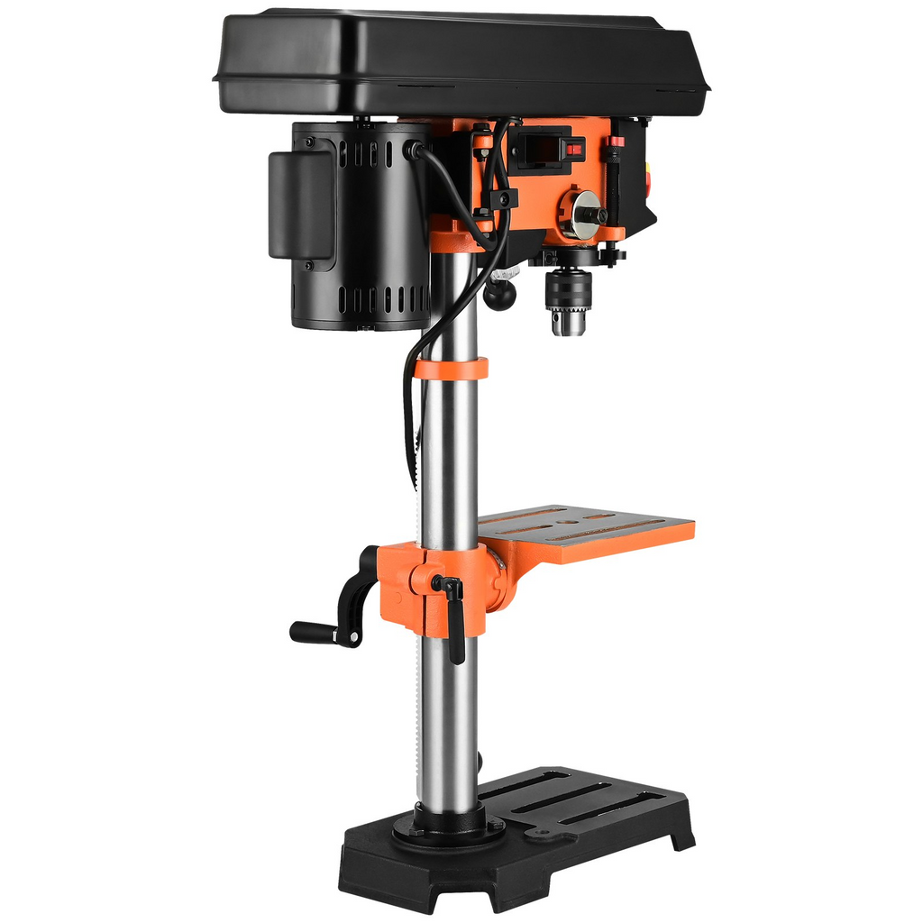 Taladro de banco VEVOR de 10'' y 5 velocidades hierro fundido 3,2 A 610-2800 RPM